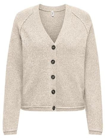 ONLY Onlhazel LS Cardigan BF KNT, Blancocap Gris, XL