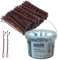Ahsen Professional Wavy Bobby Pins 7 cm Marron – Pinces à cheveux avec boîte de rangement Marron