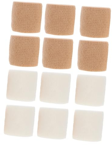 MAGICLULU 12rollen Selbstklebende Elastische Bandage für Verletzungen bei Haustieren und Sport Knöchelbandagen Atmungsaktives Material Einfach Abreißen Sicher Haften