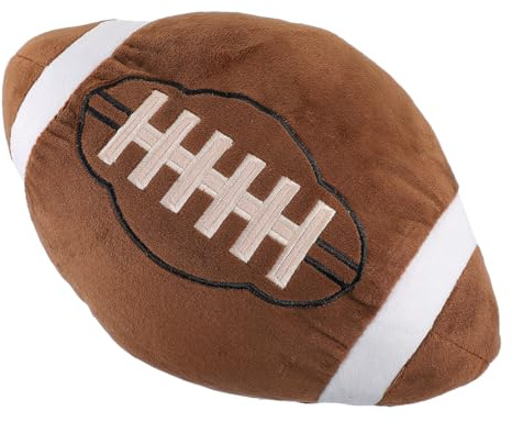 Milisten Coussin Ballon Rugby Peluche Créatif Confortable Coussin Décoratif Doux pour Fans Anniversaire Sportif