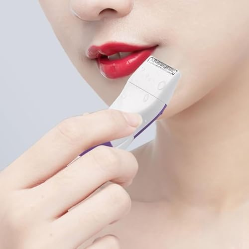 Yinhing Rasoir électrique 2 en 1 pour Femme - Outil D'épilation - Tondeuse pour le Corps Utilisation Humide et Sèche Appareil de Toilettage Portable alimenté par Batterie