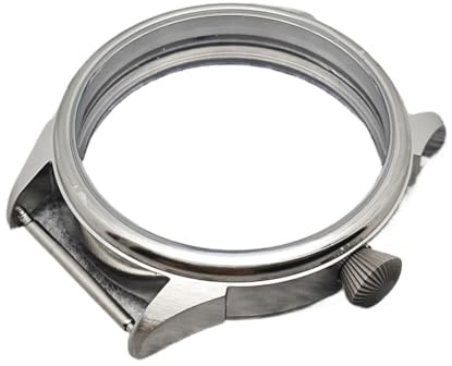 NLNKDTDPAK ETA6497 boett 42 mm klockfodral i borstat rostfritt stål med genomskinliga klockdelar på baksidan Passar for ETA 6497/6498 ST3600/ST3620 urverk