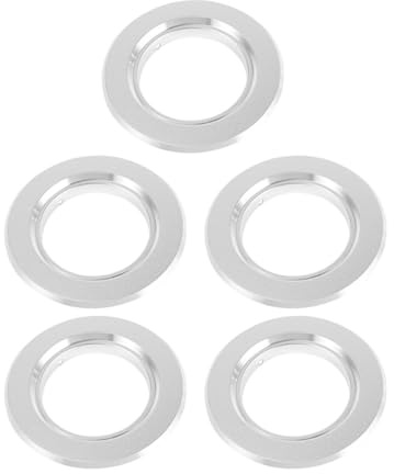 GALPADA Anillos Metálicos Antimordeduras para Jaulas de Pájaros, 5 Unidades de 55 Mm, Protectores de Nido Duraderos para Incubadoras, Accesorios para Suministros de Aves en Jardín