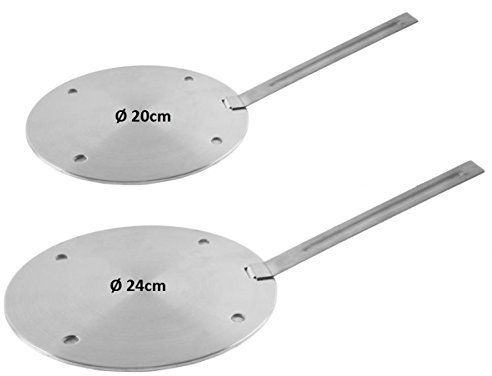 Induktionsadapter / Adapterplatte mit Griff in versch. Größen Größe 24cm