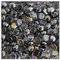Kieskönig 1 kg Glasnuggets Glassteine Muggelsteine Mosaiksteine Tischdeko 12-20 mm Silbergrau irisierend