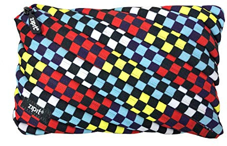 ZIPIT Pixel Federmäppchen | Großes Mäppchen für Schule und Büro | Etui mit breite Öffnung | Federmappe Bunt
