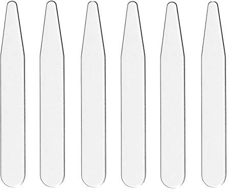 20 Metal Collar Stays For Men's Dress Shirts - Pick Between 2, 2.2, 2.5, 2.7, 3 - Perfect Length for a Custom Fit and Sharp Look