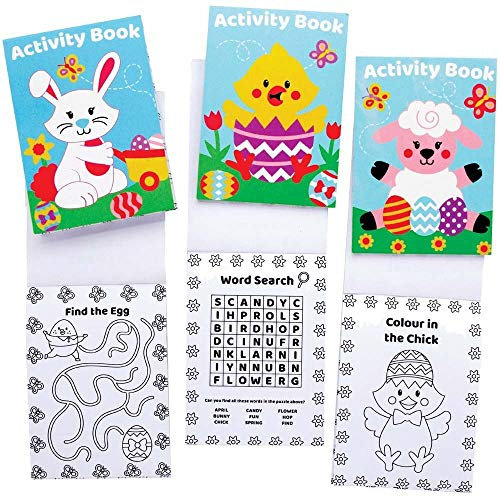 Baker Ross AX694 Mini-Aktivitätsbücher für Ostern, Osterbasteleien, Bastelspaß für Kinder