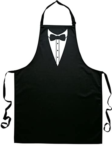 tradercat grillschürze für männer, grillschürze für männer lustig aus Baumwolle, die perfekte grill schürze für papa als vatertagsgeschenk grillschürze (Smoking/Anzug)