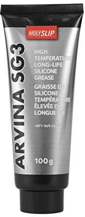 Molyslip ARVINA SG3 Silicone Grease Tube 100g - Premium Water Resistant Long Life High Temp Non-Toxic Plumbing Grease, Multi-Purpose
