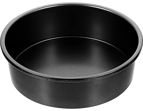 UPKOCH Tortiera Da 8 Pollici (22 Cm) Con Fondo Rimovibile Teglia Tonda Profonda In Acciaio Carbonio Stampi Per Torte Resistenti Per Cuocere Torte Torte Formaggio Pareti Profonde