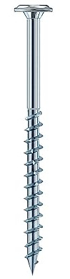 SCREW REBEL Tellerkopfschraube Edelstahl A2-8,0 x 120 mm 50 Stück mit ETA Zulassung Innensechrund TX40 - Solar/PV Schraube - Holzbauschraube