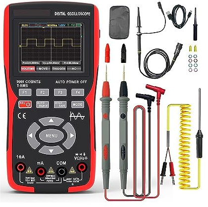 EBAYTV Oscilloscope Oscilloscope numérique multimètre Portable condensateur de Tension de Courant Automatique testeur de Composants électroniques(Oscilloscope Kits)