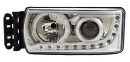 PROIETTORE FARO SINISTRO COMPATIBILE CON EUROCARGO DAL 2015 + STRALIS DAL 2012 CON LUCE DIURNA A LED 2H7+ DRL LED 12>