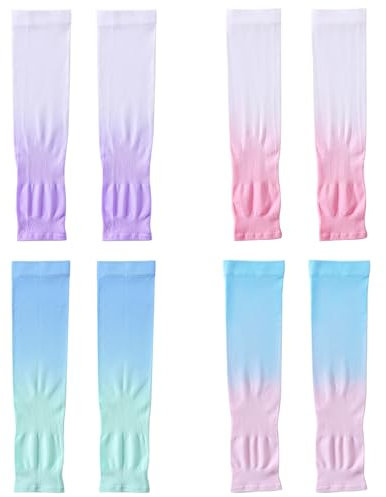 Gsrhzd Pallavolo, 4 Paia Donna, Unisex Ragazza, Maniche UV, Running Uomo, Sport Ciclismo Golf