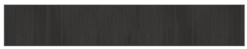 vidaXL Teppich Rechteckig Grau 70x400 cm Bambus