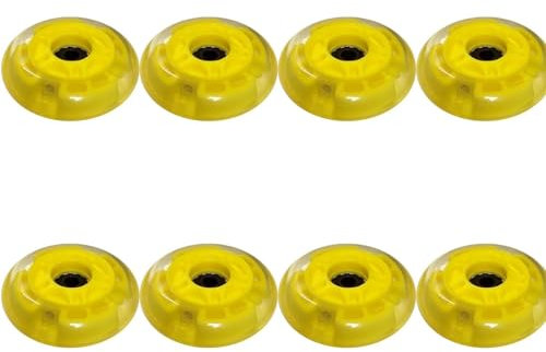 Generisch Inline Skate Rollen Inline Skate Räder 64/70/72 mm Inline Ersatzräder Härte 82A Indoor/Outdoor Rollschuh Räder mit Lagern 8 Stück