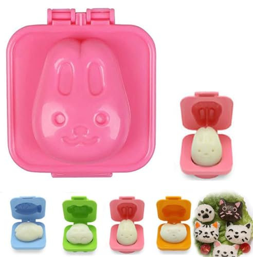3D Cartoon Egg Shaper - Hard Boiled Egg Maker, Fish, Car, Heart, Rabbit Shaper - Bento Maker and Sushi Rice Mold Accessories