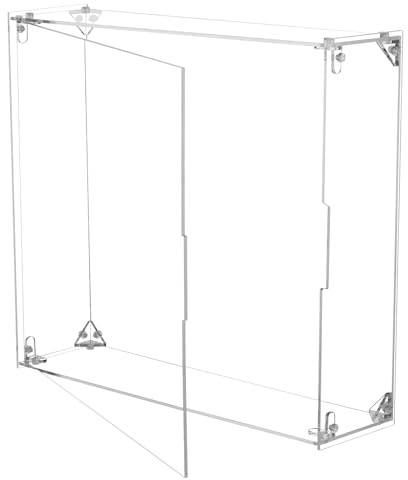 Beautyflier Acrylic Display Case for Monster High Doll, Wall Mounted or Desktop Dustproof Display Box for Monster High Booriginal Creeproduction Doll, Showcase for Up to 5 Dolls (Case Only)