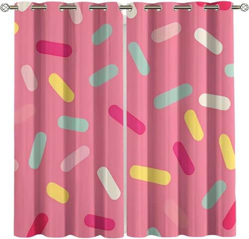 3D Bedruckte Kinderzimmergardinen, Verdunkelungsgardinen Für Das Schlafzimmer Und Wohnzimmer, Geräuschdämmend, Isolierend, Softes Mikrofaser-Set Mit 2 Stück, Heimdekoration 234X137 Cm -A-337264-378189