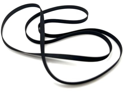 1 Stück flacher Antriebsriemen, Breite 4 mm, Dicke 0,6 mm für Plattenspieler, LP-Player, Phonograph, Grammophon (Faltlänge: 265 mm)