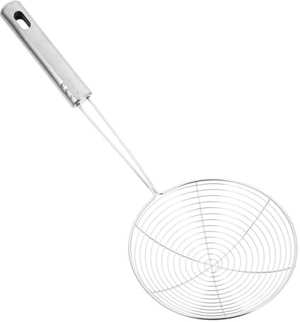 Garneck Colino Ragno in Acciaio Con Manico Cucchiaio Filtrante Per Scolatura Di Pasta e Alimenti Utensile Da Cucina Versatile