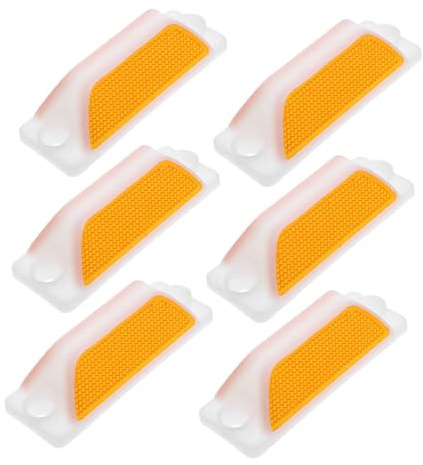 Artibetter 6piezas Marcadores Reflectores Para Pavimento Señalización De Guía Para Carreteras Accesorios De Seguridad Para Garajes y Para Badenes y