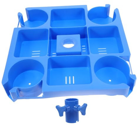Toddmomy Accesorio Portavasos para Mesa De Sombrilla con Compartimentos para Snacks y Soporte para Teléfono Ligero y Duradero para Exteriores