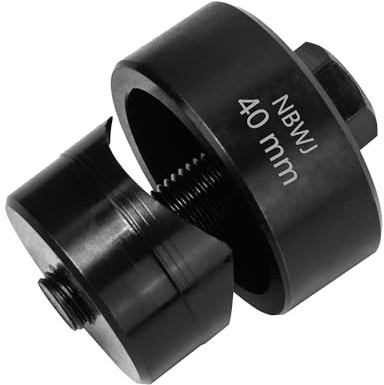 Blechlocher Lochstanzer Schraublochstanzer 40 mm Blechstanzer Lochschneider mit Sechskantadapter für Küchenarmaturen, Spüle, Stahlplatte, Edelstahl, Metall