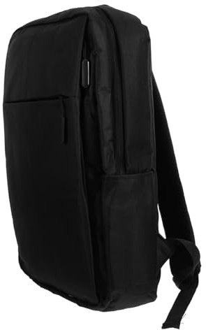 VALICLUD Mochila para Portátil y Tableta Negra, Tela Oxford Resistente, con Puerto USB de Carga, para Hombre, Uso Diario y Viajes, Tamaño Grande y Protección contra Golpes