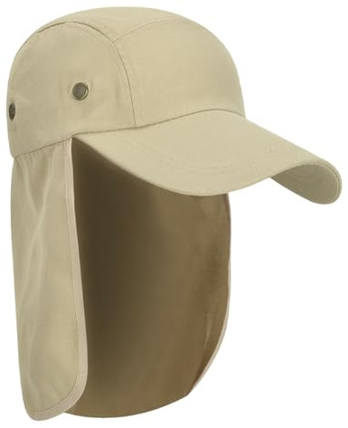 SEMINISMAR Chapeau Anti UV,Chapeau Soleil Homme,Chapeau avec Protection du,Casquette Saharienne,Chapeau de Soleil,pour Homme et Femme,Kaki