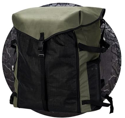 Sac poubelle de voiture - Sac de pneu de rechange hors route en service lourd pour les déchets et l'équipement | Organisateur de stockage imperméable de grande capacité pour outils de pneus, kit de ré