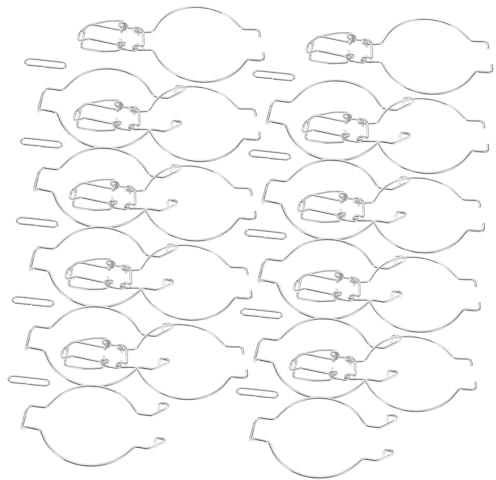 Garneck 10 Pièces Boucles Métalliques Acier Inoxydable pour Bocaux Verre Système de Verrouillage Étanche pour Rangement de Cuisine et