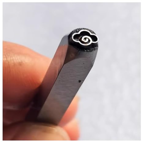 CYHTYM Schlagzahlen Xiangyun Stempelwerkzeug aus gemustertem Metall, für Schnitzen von Anhängern, Armbändern, Schlüsselanhängern und Gürteln(Pattern 1)