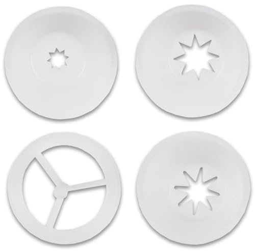 Beeketal Churros Vorsatz Set BCP2 | 4-tlg. Aufsatz für Wurstfüller | Passend NUR für Beeketal Modelle BT03, BT05, BT07 | Churros Maker Zubehör