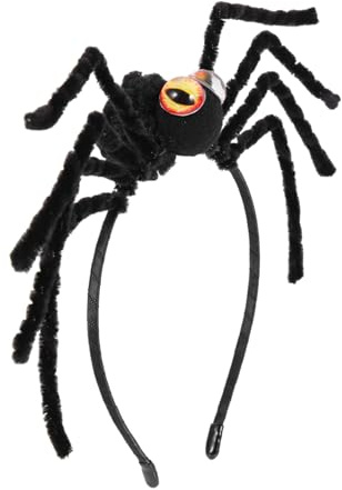KAILIKETIY Spinnenkopfschmuck Für Erwachsene Spinnennetz Kopfschmuck Stirnbänder Gruseliges Thema Halloween Süße Partyspinnen Maskerade Kinderdekorationen Gruseliger