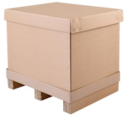 Imballaggi Point – Caisse en carton fond+couvercle 76,5 x 57,5 x 90 cm (fond 80 x 60 x 11) – Idéal pour le stockage, les foires, les archives et les expéditions sur palettes – Lot de 1 pièce
