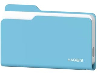 Hagibis Alloggiamento SSD, stile cartella USB 3.2 Gen2 10Gbps a NVMe PCI-E M.2 SSD Case, M.2 custodia per disco rigido esterno per MacBook, laptop, iPad, Android, iPhone 17 Pro Max (blu 2230-2280)