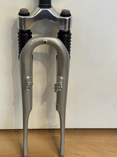 Generisch 26 Federgabel 255mm 1 1/8 A-Head Gabelschaft Silber Neu!