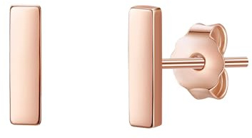 Glanzstücke München Damen Ohrringe 925/- Sterling Silber roségold | rosévergoldet 14 Karat, Ohrstecker