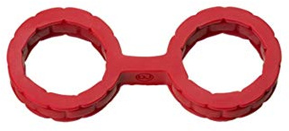 Japanese Bondage Silikon Handschellen - Rot