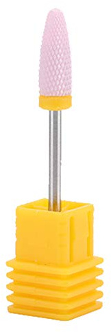 Punta per trapano per unghie in ceramica, punta per trapano per unghie a testa cilindrica per lucidatura delle unghie Strumenti per manicure Punte per trapano per manicure fine (5 tipi)