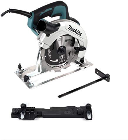Makita HS 7611 Handkreissäge 1600W 190 mm + Hartmetallsägeblatt + Führungsschienenadapter C