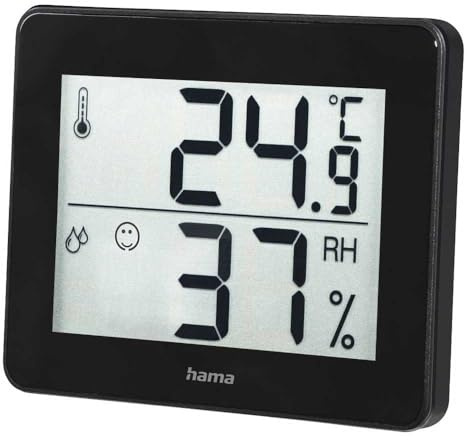 Hama Termometer/hygrometer (inklusive batteri) svart