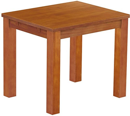 Esstisch Rio Classico 90x73 cm Kirschbaum Holz Pinie Massivholz Esszimmertisch Echtholz ausziehbar vorgerichtet für Ansteckplatten Brasilmöbel