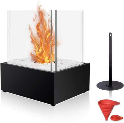 BRIAN & DANY Bio Ethanol Kamin Tischkamin Tischfeuer mit Löschhilfe