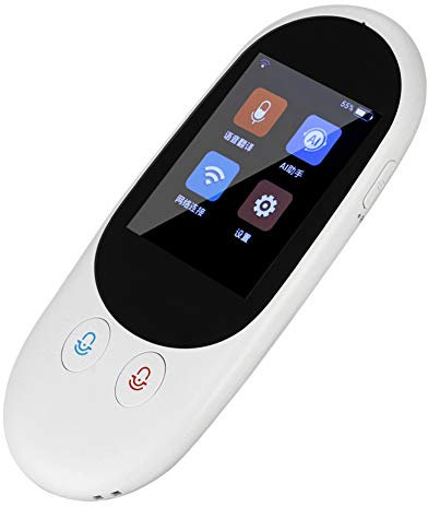 Smart Sprachübersetzer,Tragbarer Elektronischer Sprachübersetzergerät,4 Zoll IPS LCD WiFi Sprachübersetzer, Unterstützt für 52 Sprachen und 74 Dialekte.