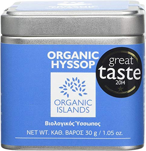 Organic Islands Bio Ysop aus Naxos, Griechische Kräuter, 2 x 30 g | 100% griechischer Bio-Ysop aus Naxos, sorgfältig getrocknet für aromatische Kräutertee-Zubereitungen.