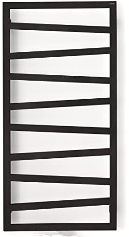 anapont elektrischer Premium Badheizkörper ZigZag,1780x500 schwarz | Timer-Funktion, Handtuchheizkörper, Made in Germany