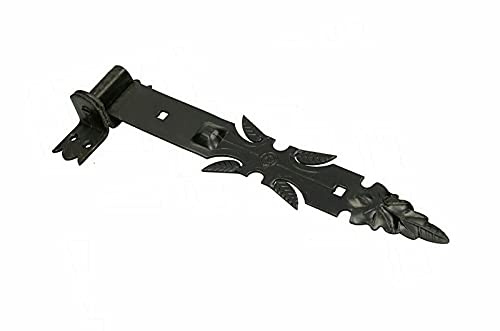 Black Decorative Gate Hinge/Heavy Duty Door Back Flaps Shed Garage with 400mm